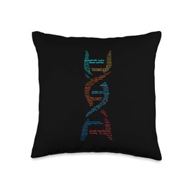 Funny Biology Design For Biologist And Scientist - DNA Throw Pillow