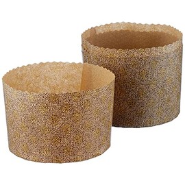 Ibili Disposable Panettone Moulds Gr 5 Pc, Others, Brown, 500 g