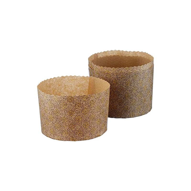 Ibili Disposable Panettone Moulds Gr 5 Pc, Others, Brown, 500