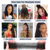 12 pulgadas de cabello afro elástico con 8 paquetes de