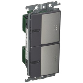 Panasonic WTT52422S2 Round Embedded Pilot Firefly Double Switch C, Silver Gray