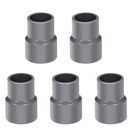 TOP-VIGOR 5Pcs PVC DWV Reducing Coupling, 20mm x 25mm Socket Pipe Fitting Adapter Connector, Duct Reducer Pipe Fitting for Water Supplies Build, Gray