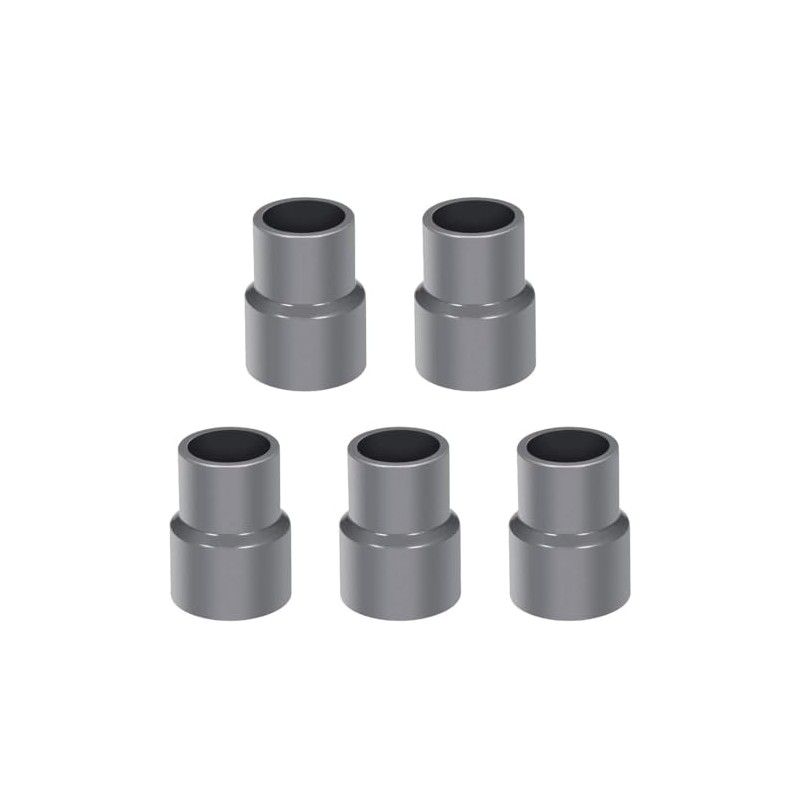 TOP-VIGOR 5Pcs PVC DWV Reducing Coupling, 20mm x 25mm Socket