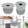 2 Pcs Drain Pipe Silicone Seal Plug Drain Sewer Deodorant
