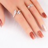 Handmade Nail Tips, Medium Square, Amber, Sparkling Popular Design, 10