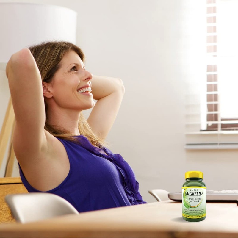 MigreLief Original Triple Therapy with Puracol - Nutritional Support for