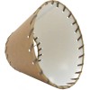 Oiled Parchment Stitched Trim 10 Inch Uno Lamp Shade