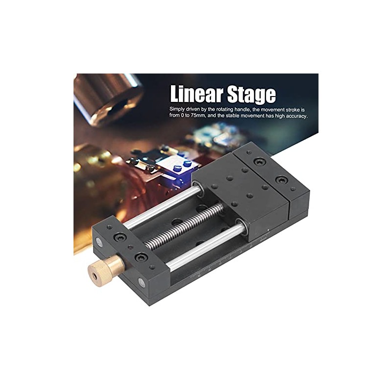 Linear Stage, Rustproof Aluminium Alloy Manual Sliding Table 40x70mm for