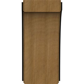 Ekena Millwork BKTW05X06X12CVMOBLGM Clarksville w/ IronCraft Mosaic InlayWood Brackets, 5 1/4"W x 6"D x 12"H , Mahogany