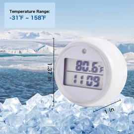 Ice Bath Thermometer Timer - Water Thermometer with Timer for Ice Bath, Waterproof Floating Pool Temperature Thermometer, Cold Plunge Ice Bath Thermometer, Digital Timers, Baby Bath Thermometer