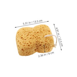 Outanaya 2pcs Exfoliating Bath Sponges Natural Honeycomb Body Scrubber for Gentle Skin Suitable for All Skin Shower Accessory for Men and Women