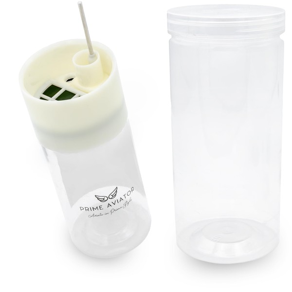 Prime Aviator Aviation Fuel Tester Jar with Smell-Proof Protective Tube