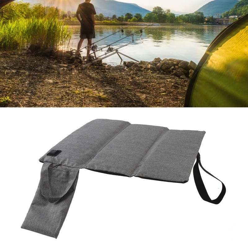 Portable Heated Seat Cushion Adjustable Temperature Lightweight Foldable USB Heating