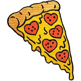 Pinsanity Pizza Lover's Slice Iron-On Embroidered Patch