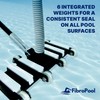 FibroPool Professional-Grade Flexible Pool Vacuum Head - Extra-Wide, Weighted Design