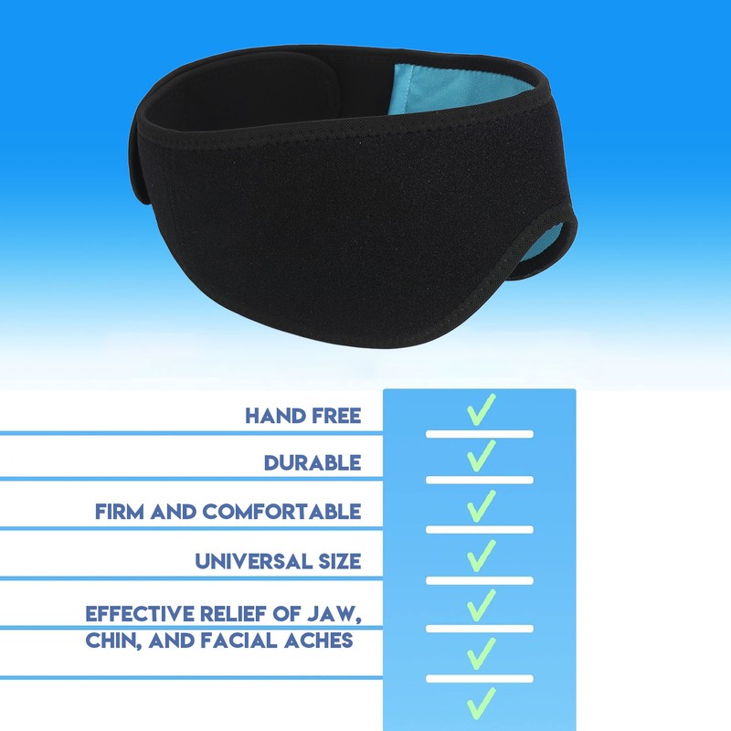 Ice Pack Face Wrap Migraine Relief Reusable Cold Compress Teeth