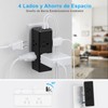 NVEESHOX Regleta Enchufe Multiple, Multicontacto USB con 6 Salidas CA