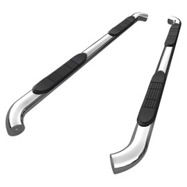 TAC Side Steps Fit 2007-2021 Toyota Tundra Double Cab Truck Pickup 3 inches Stainless Steel Side Bars Nerf Bars Running Boards Rock Panel Off Road Exterior Accessories (2 Pieces Running Boards)