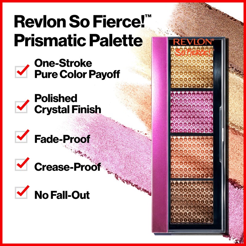 Revlon So Fierce Prismatic Eyeshadow Palette, Eye Makeup, Ultra Creamy