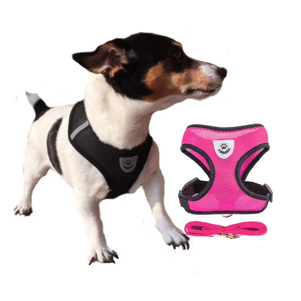 Life Utility Large Pink Ventilated Dog Harness for Dogs, Puppies,