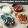 4 Pack Ceramic Spoon Rest for Stove Top, Heat-Resistant Spoon