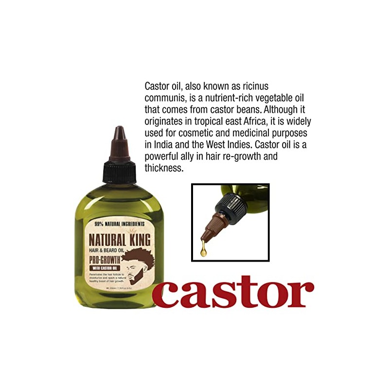 SFC Óleo de rícino e barba Natural King Pro-growth 201
