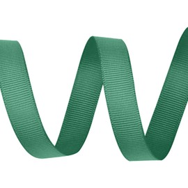 WedDecor Grosgrain Forest Green Ribbon for Gift Wrapping, 25mm x 10m Solid Polyester Ribbon Perfect for Wedding Decor, Sewing, Dresses, DIY Crafts Floristry, Events, Scrapbooking Decorations
