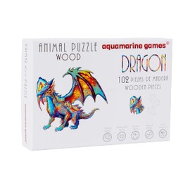 Aquamarine Games - Animal Wood Puzzle The Dragon, Multi-Colour (1)