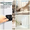 GOBEKOR 8 Pack Dummy Door Handles Matte Black Single Dummy