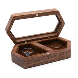 [NABESHI] Pairing Case, Ring Case, Pairing Ring, Storage, Ring Case, Ring Holder (Brown)