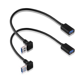 S SIENOC USB 3.0 90° Angle Adaptor, Pack of 2