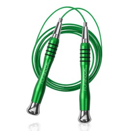 Huhloch High Speed Jump Rope with Self Locking Design 360 Degree Fast Rotation Non Slip Silicone Grip Includes 2 Speed Cables for Optimal Fitness Training and Versatile Training Jump Rope