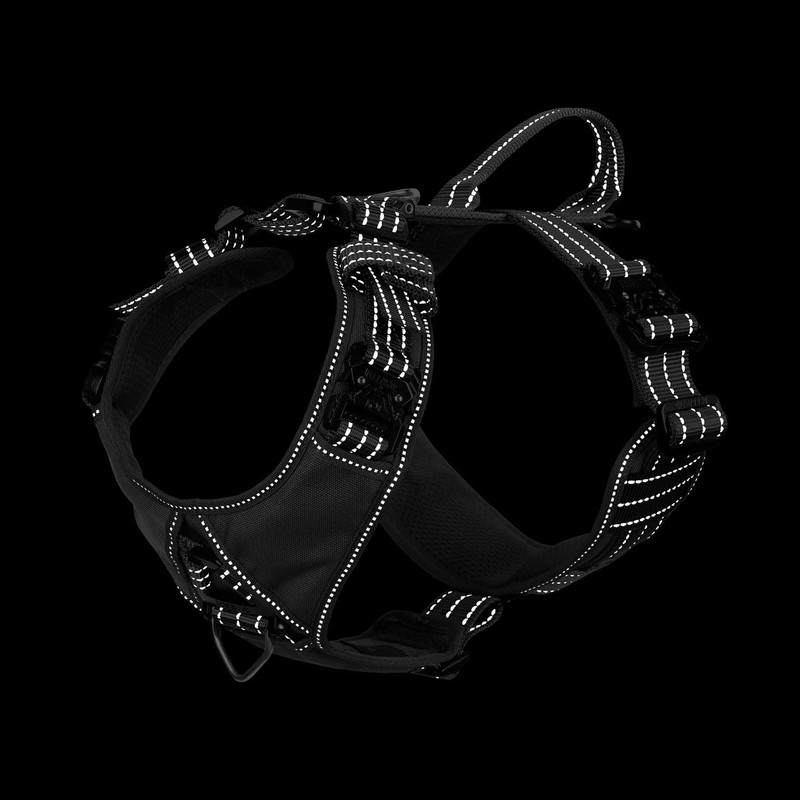 ICEFANG Dog Strap Harness with 4 x Metal Buckles,for Medium