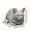 Fonowx Memorial Cat Ornament Resin Balcony Funny Outsides Outdoor Cat