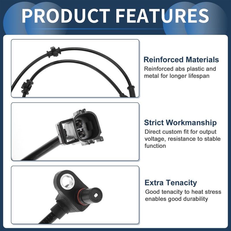 INFINAUTO ABS Raddrehzahlsensor Vorne Links Rechts ABS Sensor Antiblockiersystem Sensor