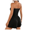 GORGLITTER Women's Jumpsuit Summer Strapless Romper Off Shoulder Playsuit Tube