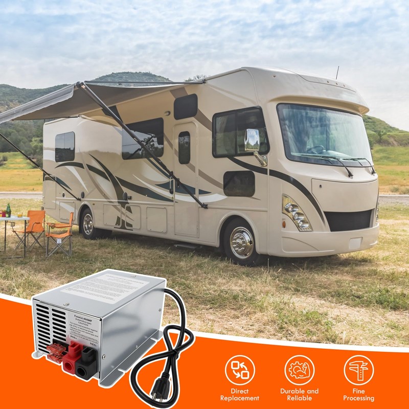 SHUNTALL RV Charger Power Converter 55 Amp Compatible with RV