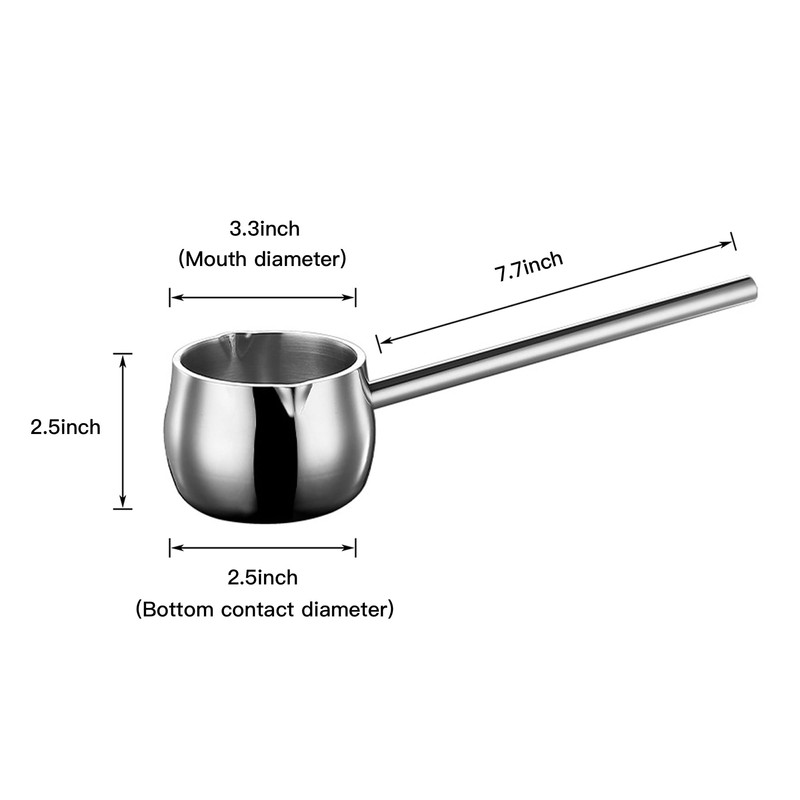 IMEEA Mini Butter Warmer Pot, 10oz/300ml Extra Small Milk Warmer,