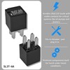 (4-Pack) 20A 12V DC 4-Pin SPST Automotive Relay - Heavy-Duty