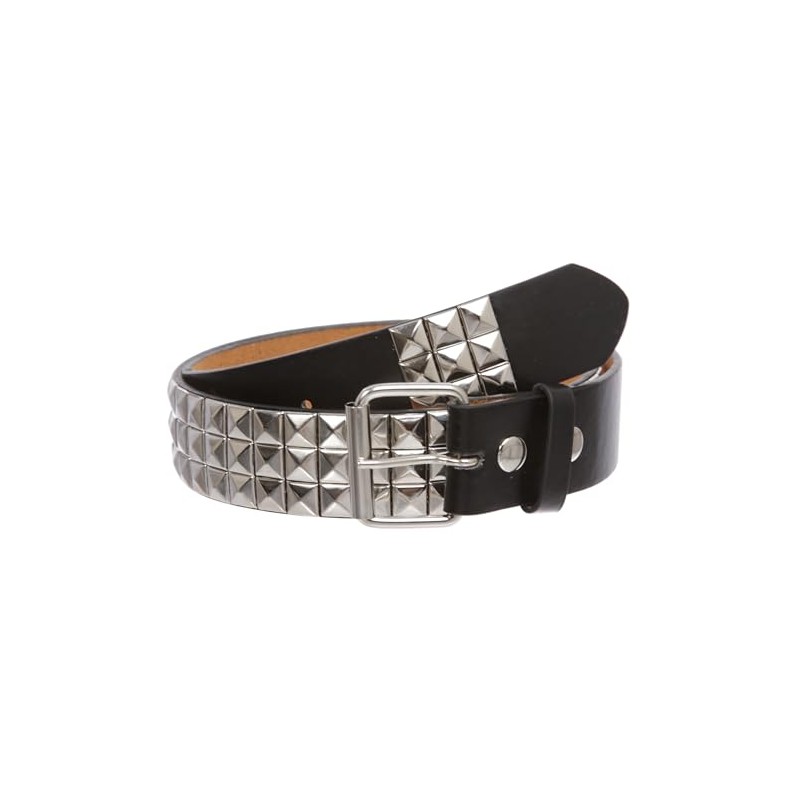 Beltiscool Snap On Punk Rock Star Pyramid Studded Checker Board