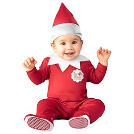 Boys Elf on The Shelf Infant Costume 0/6MO Red