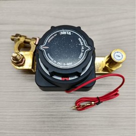 BINTA Battery Disconnect Switch with Voltmeter, 5-80VDC Voltage 300A Battery Power Cut/Shut Off Switch for Boat RV Car Truck Marine