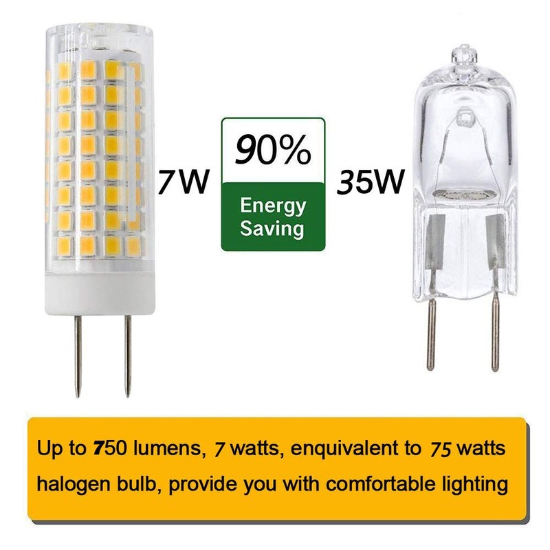 SYXKJ G8 Led Bulb, Dimmable 7W G8/GY8.6 Bi-pin Base Bulb,
