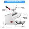 BOSBAK Electric Shaved Ice Machine, Ice Crusher Shaver with 2