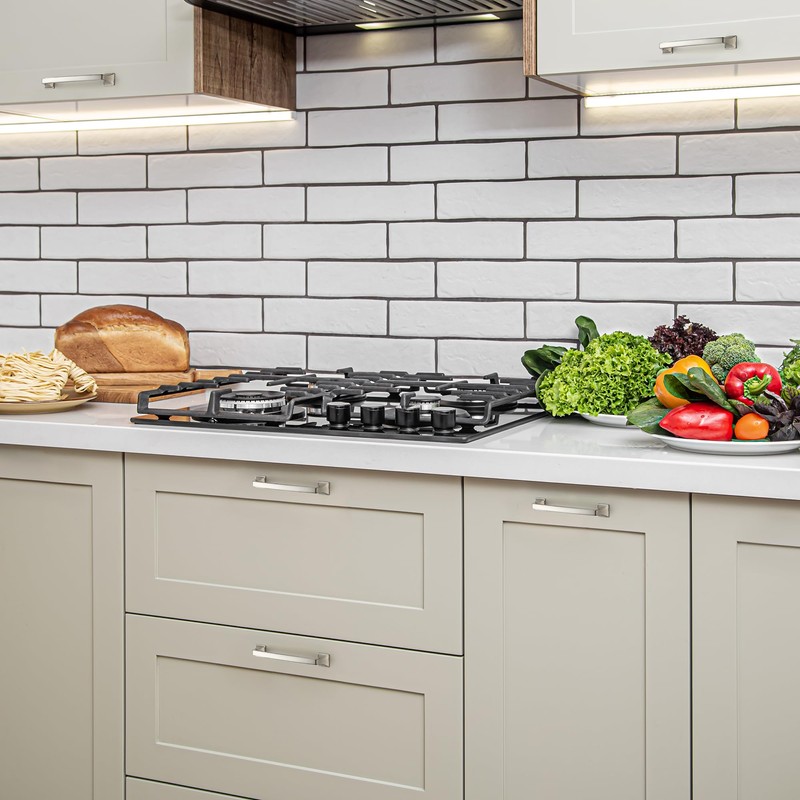 Ravinte 30 Pack Solid 5" Square Foot Cabinet Arch Pull