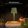 Jeebel 4-in-1 Dimmable LED Bottle Lamp, 5200mAh Wireless Metal Table