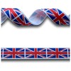 2 Yards (1.82 metres) Union Jack Flag Grosgrain Ribbon 22mm