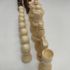 62 Pieces Wooden Checker Pieces & Chess Pieces 2 in