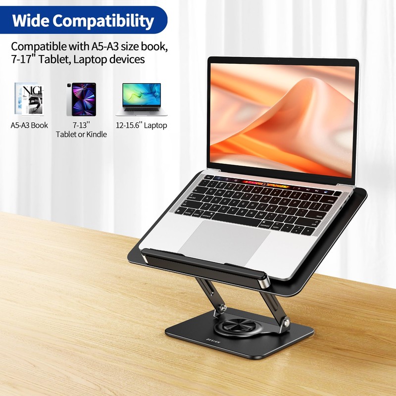BESIGN BS02 Book Stand for Reading, Adjustable Book Holder, Ergonomic