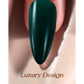 Swooflia Medium Almond Press On Flase Nails – Dark Emerald Green Tie Dye Fake Nail Glue Stick On Acrylic Artificial Fingernails for Women, 24 PCS Handmade Manicure Art Nails with Stickers Glue